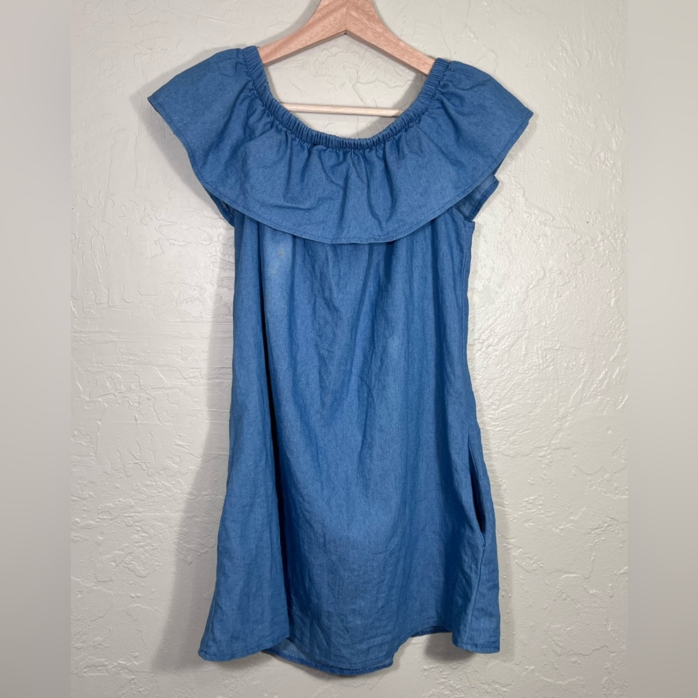 BLUE BLOUSE WITH POCKETS SIZE P2P 19” - Picture 4 of 5